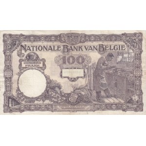 Belgium 100 francs 1924