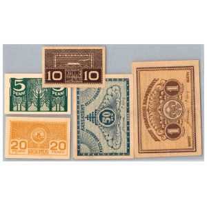 Estonia 1 marka & 50, 20, 10, 5 penni 1919 (5)
