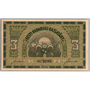 Estonia 3 marka 1919