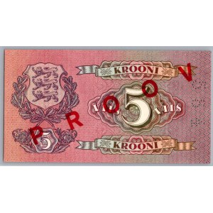 Estonia 5 krooni 1929 Specimen (2)
