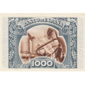 Spain, Bilbao 1000 pesetas 1937