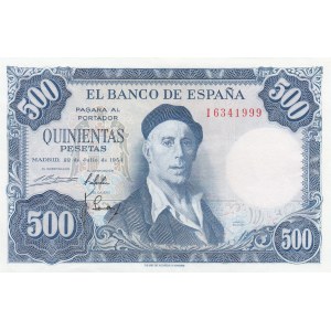 Spain 500 pesetas 1955