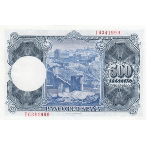 Spain 500 pesetas 1955