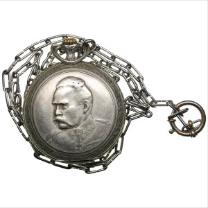 Polish - Estonian pocket watch Józef Piłsudski, before 1940