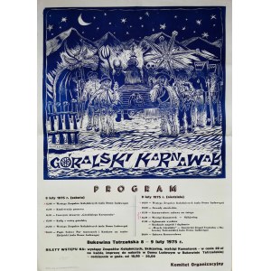 Gałkowski S., Kuskowski S. - Góralski Karnawał w Bukowinie Tatrzańskiej - Plakat z 1975r