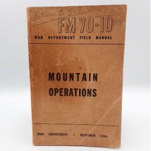 Podręcznik wojskowy - Mountain Operations - Washington 1944