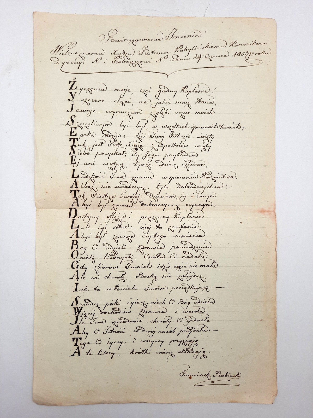 powinszowania-imienin-ks-piotr-kobyli-ski-1853-aukcja-internetowa
