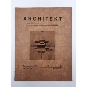 Architekt - Międzynarodowa Wystawa architektury w Warszawie- rok 1926, zeszyt 5