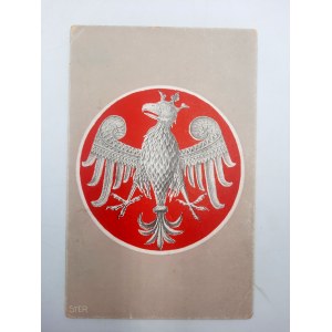 Pocztówka patriotyczna - Orzeł Kaziemirz Wielki