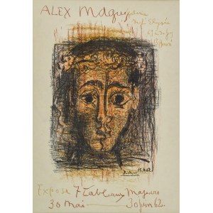Pablo PICASSO (1881-1973), Plakat na wystawę obrazów Alexa Maguya Galerii de l'Elysee