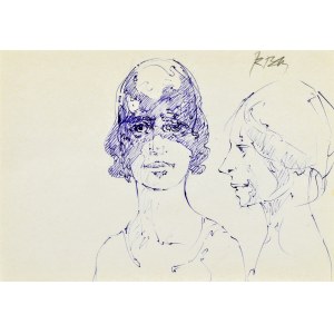 Roman BANASZEWSKI (1932-2021), Skizzen von Frauenbüsten