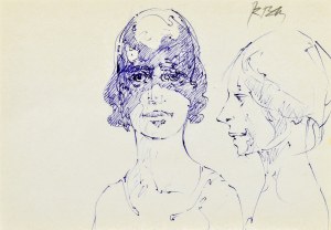 Roman BANASZEWSKI (1932-2021), Szkice popiersia kobiet