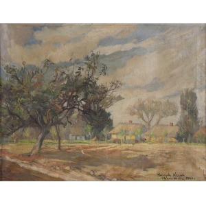 Henryk Krych (1905-1980), Pejzaż ze Złakowa Kościelnego, 1943