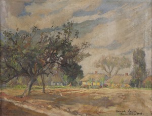 Henryk Krych (1905-1980), Pejzaż ze Złakowa Kościelnego, 1943