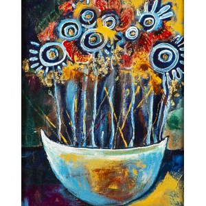 Larysa CZAGAN, Blue Vase, 2021