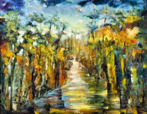 Larysa CZAGAN, Jesienny zakręt rzeki, 2020