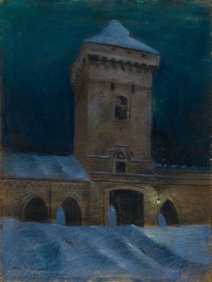 Odo Dobrowolski (1883-1917), Brama Floriańska w nocy [nokturn krakowski]
