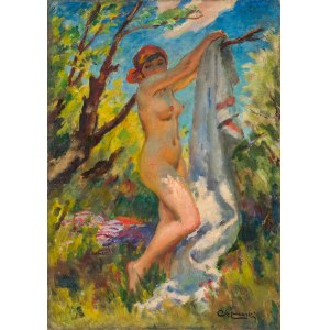 Stanislaw Zurawski (1889-1976), Nude [After the bath], 1920s.