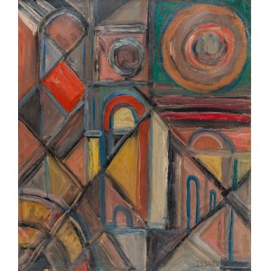 Nikolai Isayev (Issaiev) (1891-1977), Cubist composition, 1940s.