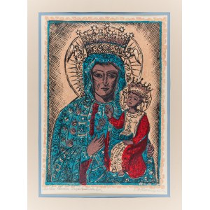 Stanislaw Raczynski (1903-1982), Our Lady of Czestochowa, 1940s.