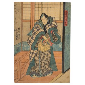 Utagawa Kunisada (1786-1864), Maler mit seinem Werkzeug, Mitte des 19.