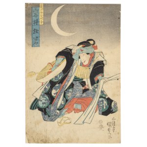 Utagawa Kunisada (1786-1864), Kabuki-Theaterschauspieler, vor 1844