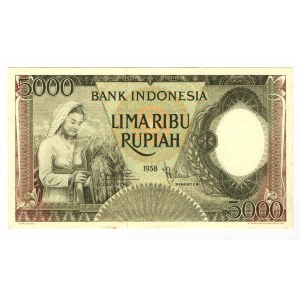 Indonesia 5000 Rupian 1958