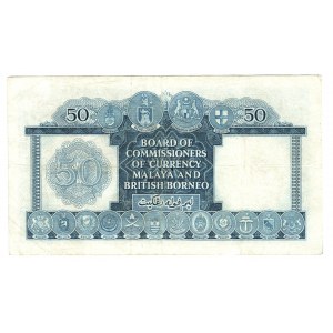 Malaya & British Borneo 50 Dollars 1953