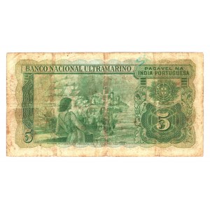 Portuguese India 5 Rupias 1945