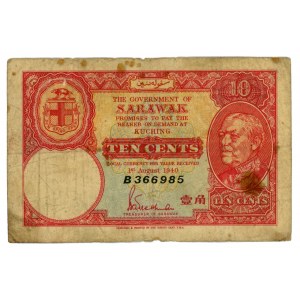 Sarawak 10 Cents 1940