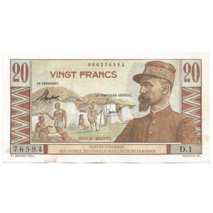 French Equatorial Africa 20 Francs 1957 Cameroon