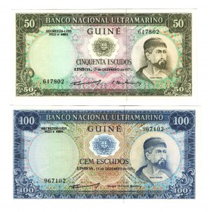 Portuguese Guinea 50-100 Escudos 1971