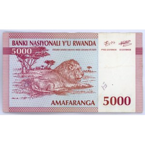 Rwanda 5000 Francs 1994
