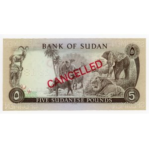 Sudan 5 Pounds 1970 Specimen