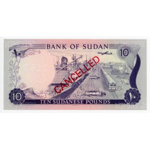 Sudan 10 Pounds 1970 Specimen