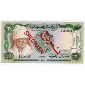 Sudan 20 Pounds 1981 Specimen