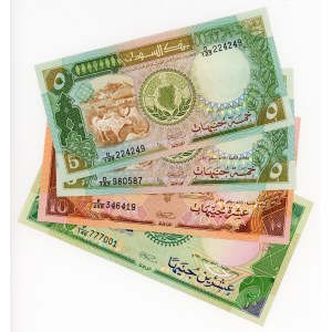 Sudan Lot of 4 Banknotes 1989 - 1990