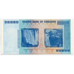 Zimbabwe 100 Trillion Dollars 2008