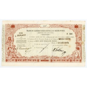 New Caledonia 250 Francs 1879