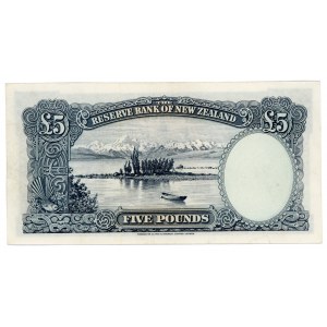 New Zealand 5 Pounds 1960 - 1967