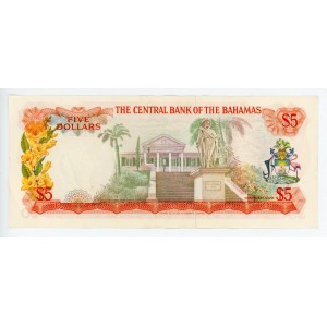 Bahamas 5 Dollars 1974