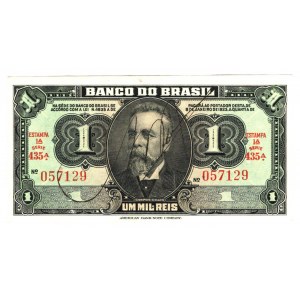 Brazil 1 Mil Reis 1944 (ND)
