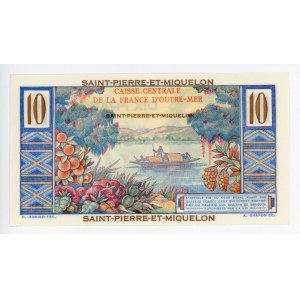 Saint Pierre & Miquelon 10 Francs 1950 - 1960 (ND)