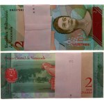 Venezuela Lot of 5 Original Bundle With 100 Banknotes 2017 - 2018