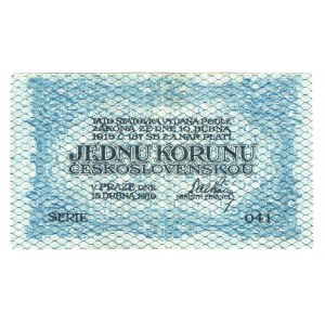 Czehoslovakia 1 Korona 1919