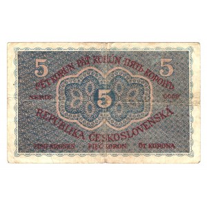 Czehoslovakia 5 Korona 1919