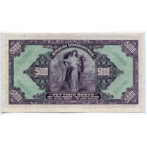 Czechoslovakia 5000 Korun 1920 Specimen