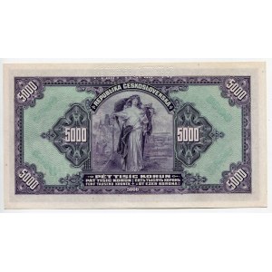 Czechoslovakia 5000 Korun 1920 Specimen