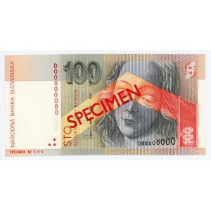 Slovakia 100 Korun 1993 Specimen