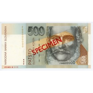 Slovakia 500 Korun 1993 Specimen
